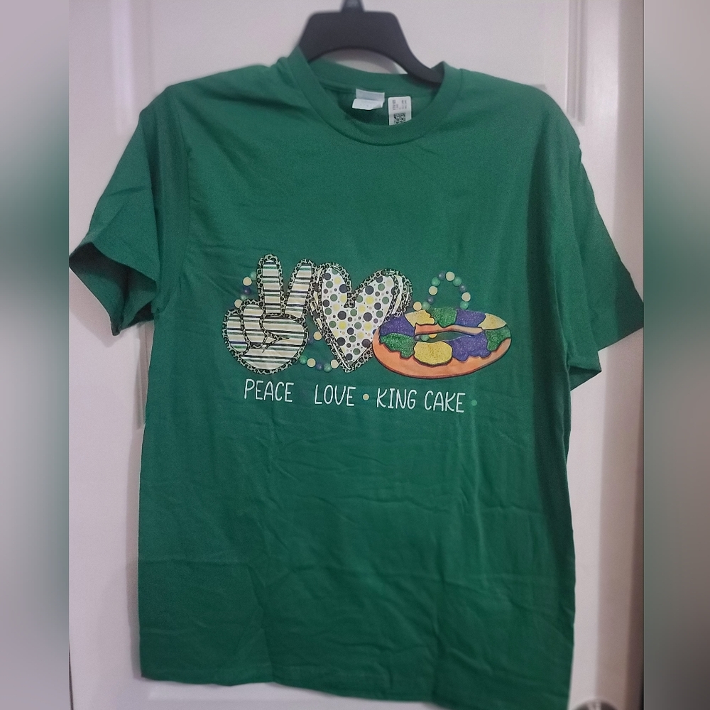 Green Mardi Gras Mobile Short Sleeve Tee